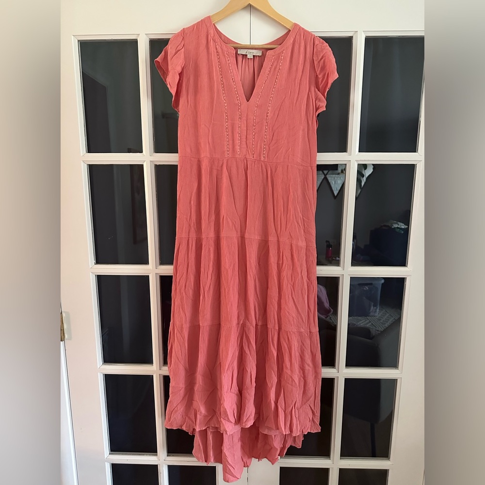 Loft Size M salmon dress